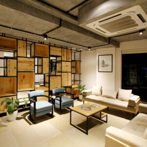 modern fireplace living room set (copy)